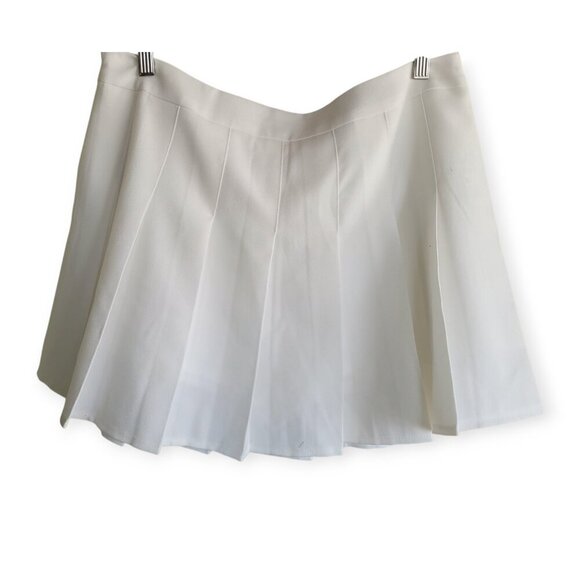 Classic White Pleated Mini Skirt Skort size XXL tennis prep summer vacation - Picture 4 of 11